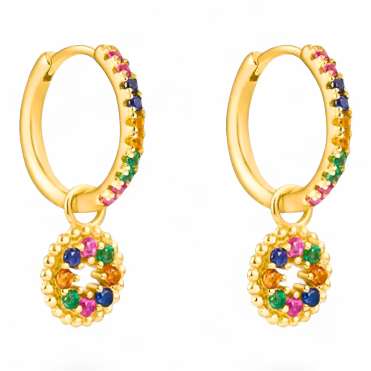 Multi color circle (guld)