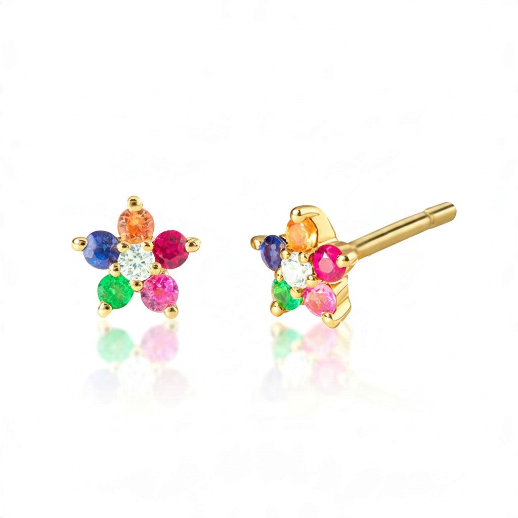 Multicolor Flower (guld)