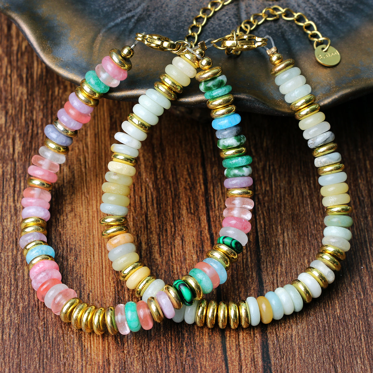 Colorful perle armbånd
