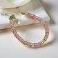 Lyserød perle armbånd