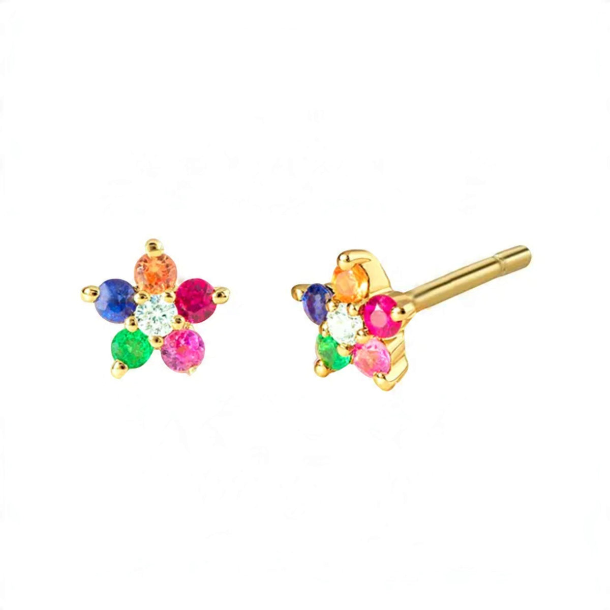 Multicolor Flower (guld)