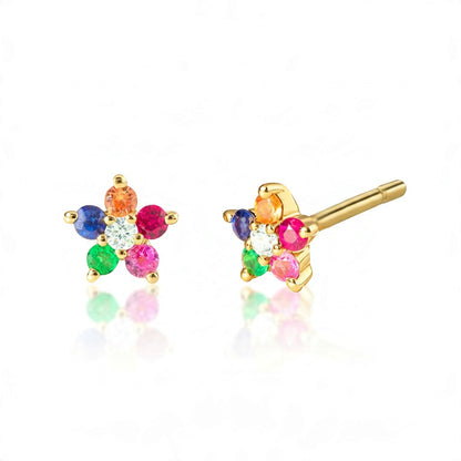 Multicolor Flower (guld)