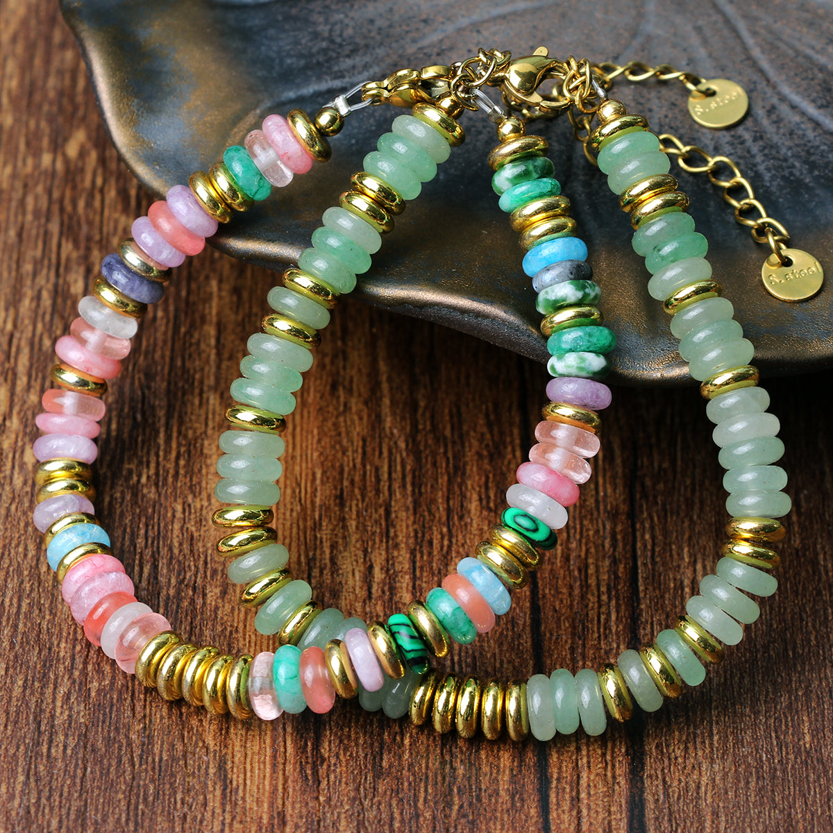Colorful perle armbånd
