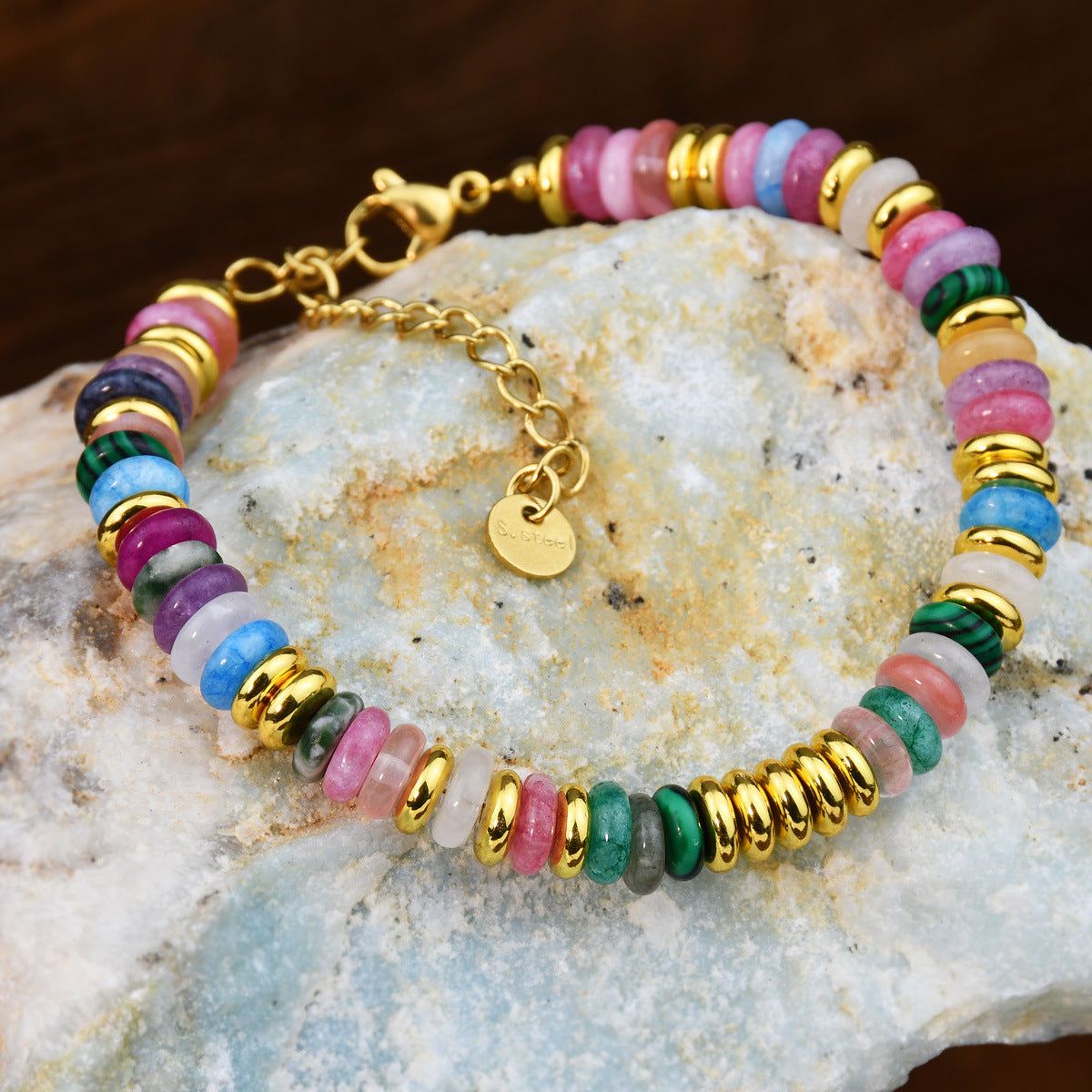 Colorful perle armbånd