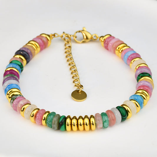 Colorful perle armbånd