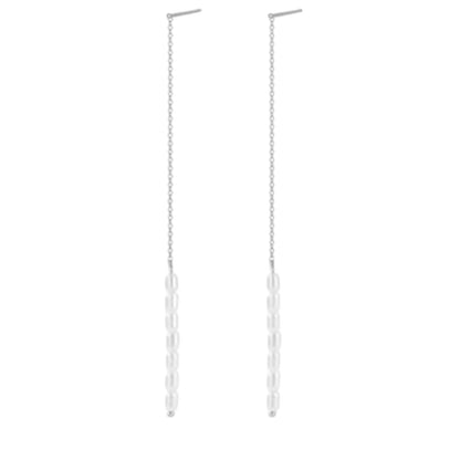 Perle earchain (sølv)