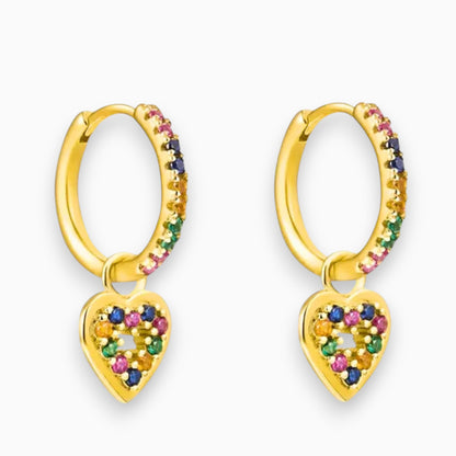 Multicolor Heart (guld)