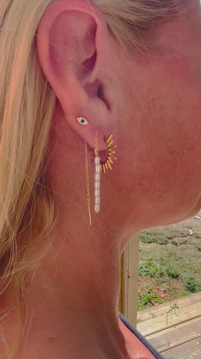 Evil Eye ørestik (guld)